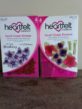 Heartfelt Creations Small Classic Petunia Stamp & Die Set